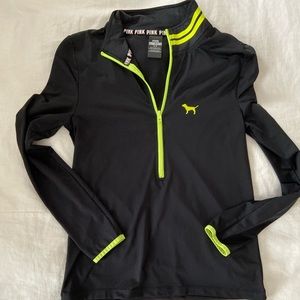 PINK half-zip pullover